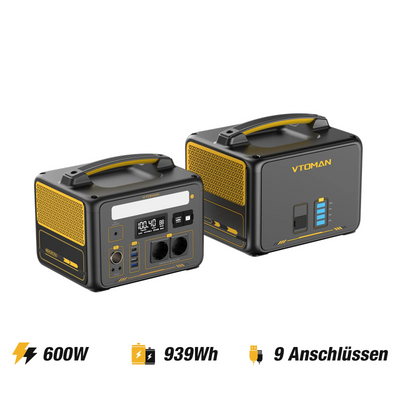VTOMAN Jump 600X mit 640Wh Zusatzbatterie