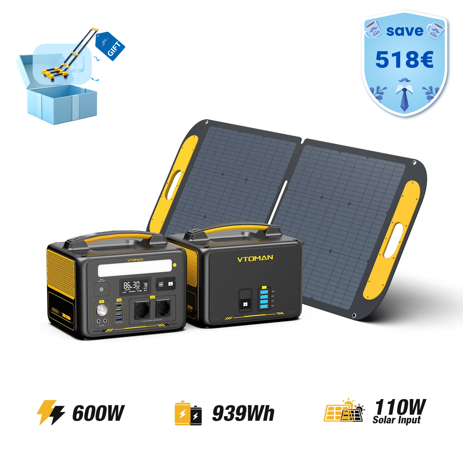 VTOMAN Jump 600X Tragbare Powerstation