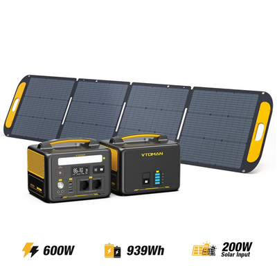 VTOMAN Jump 600X/939Wh 200W Solarpanel