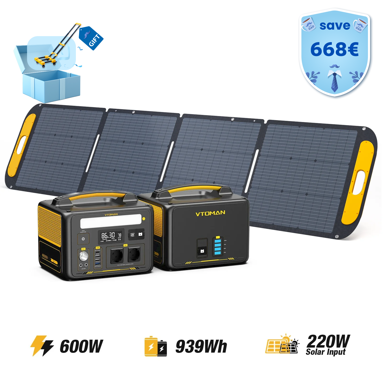 VTOMAN Jump 600X Tragbare Powerstation