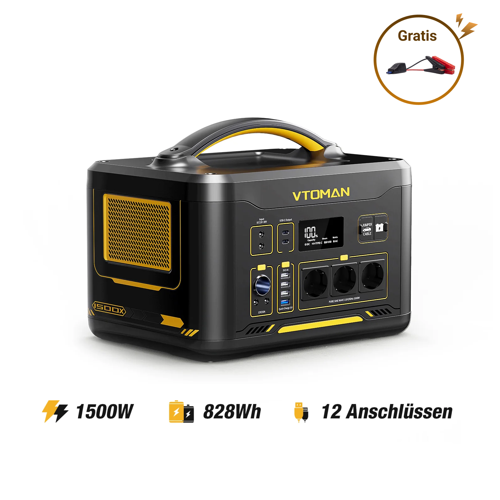 VTOMAN Jump 1500X Tragbare Powerstation