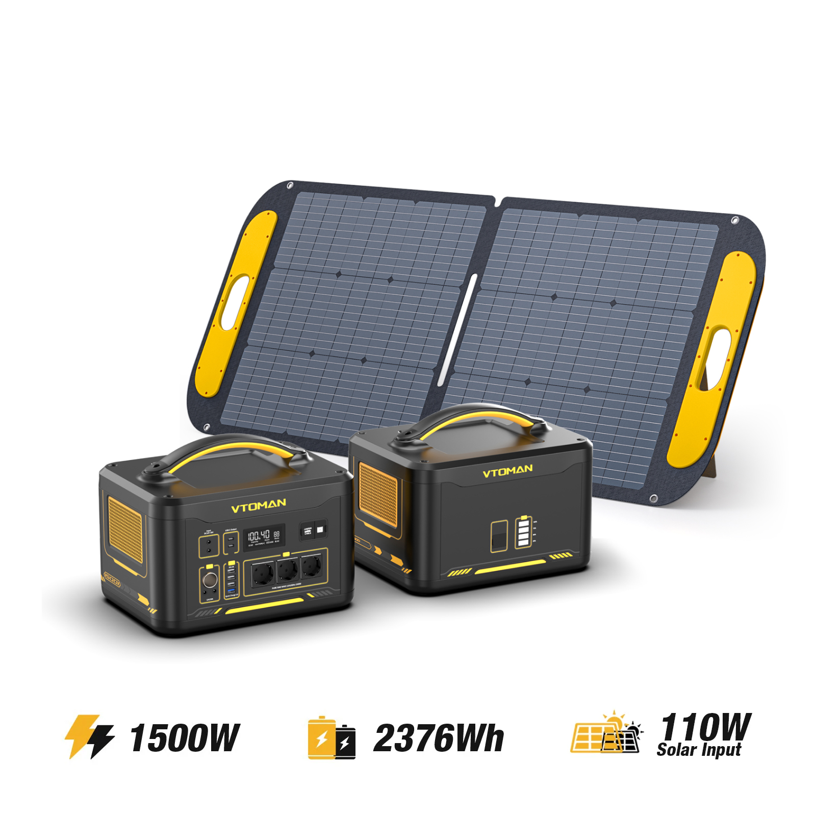 VTOMAN Jump 1500X /2376Wh 110W Solargenerator