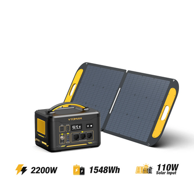 Générateur solaire VTOMAN Jump 2200/1548 Wh 110 W