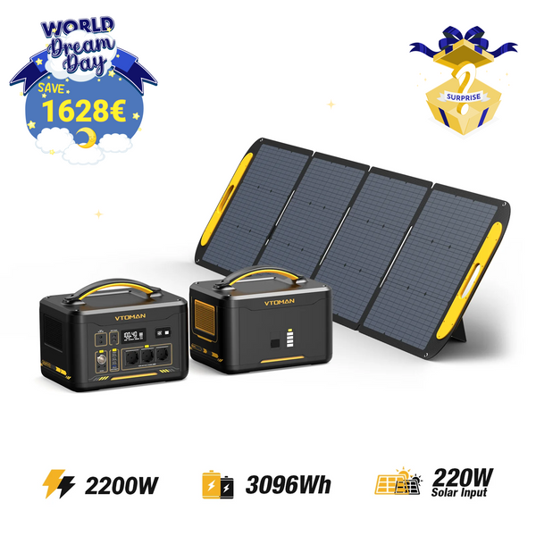 Jump 2200W/3096Wh 220W Solargenerator