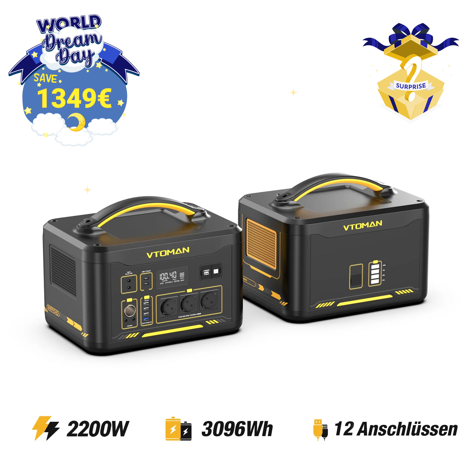 VTOMAN Jump 1548Wh Zusatzbatterie