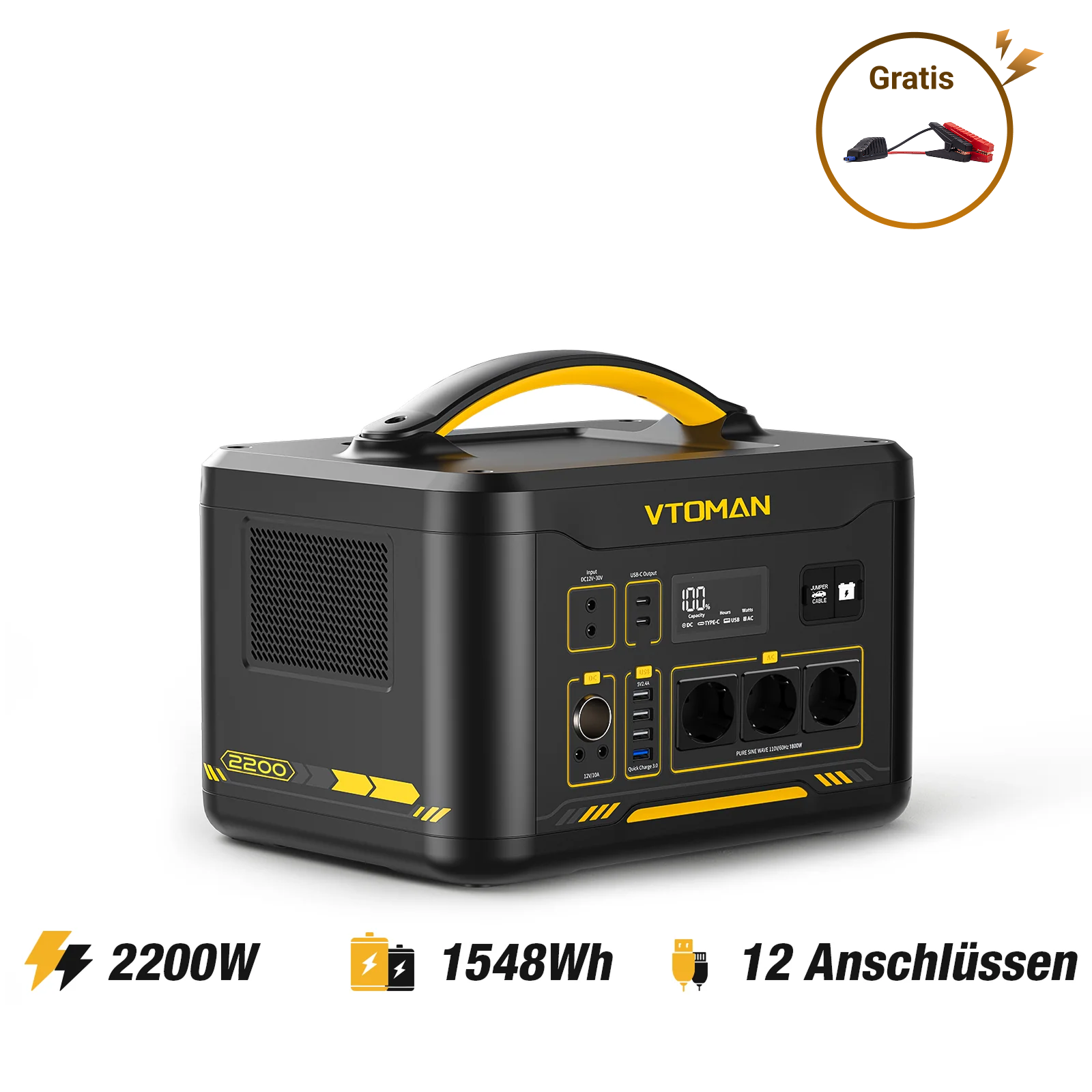 VTOMAN Jump 2200 Tragbare Powerstation