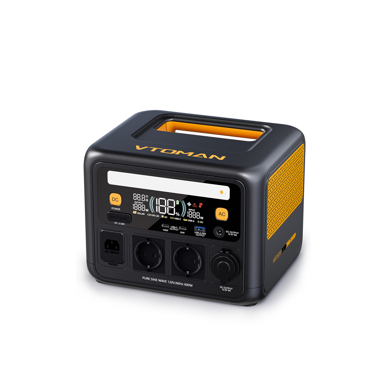 VTOMAN Jump 600X Tragbare Powerstation 268,8Wh