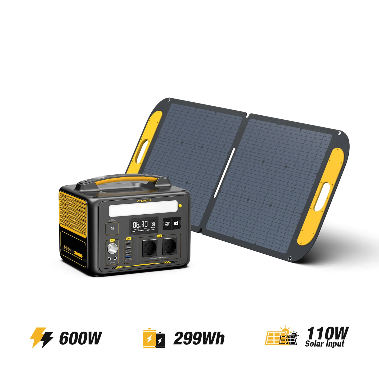 VTOMAN Jump 600X Tragbare Powerstation