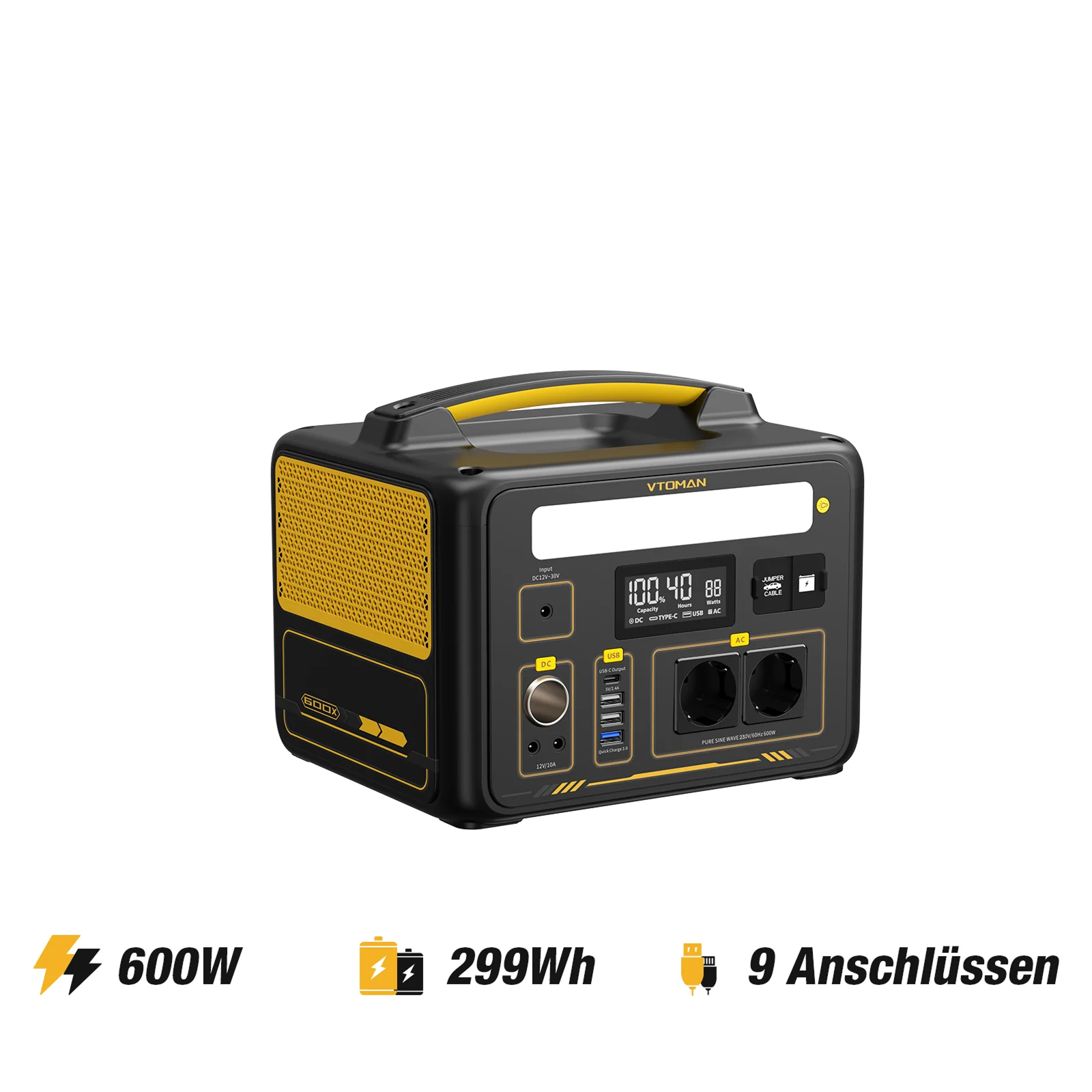 VTOMAN Jump 600X Tragbare Powerstation