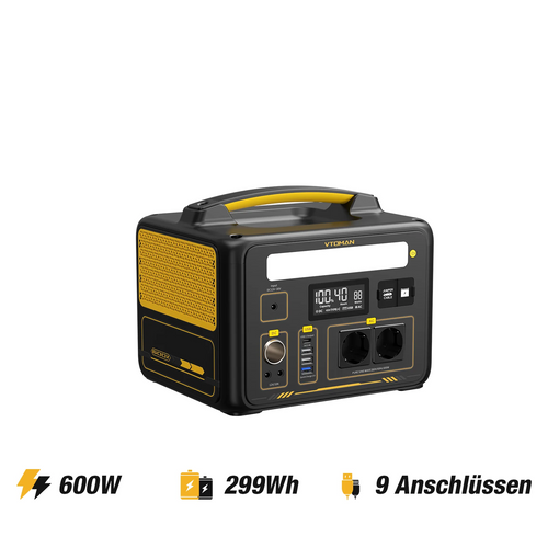 VTOMAN Jump 600X LIFEBMS™ Tragbare Powerstation