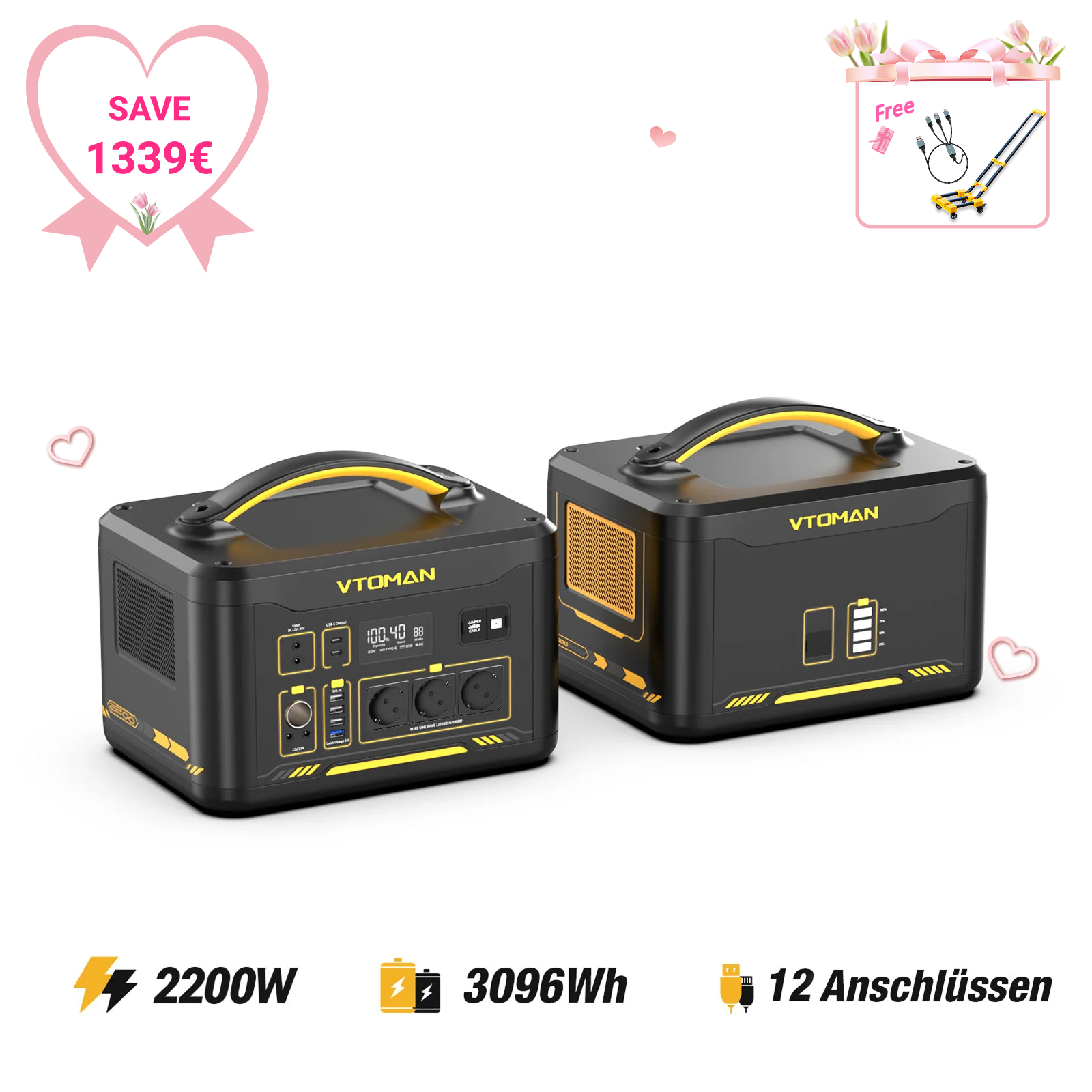 VTOMAN Jump 2200 Tragbare Powerstation