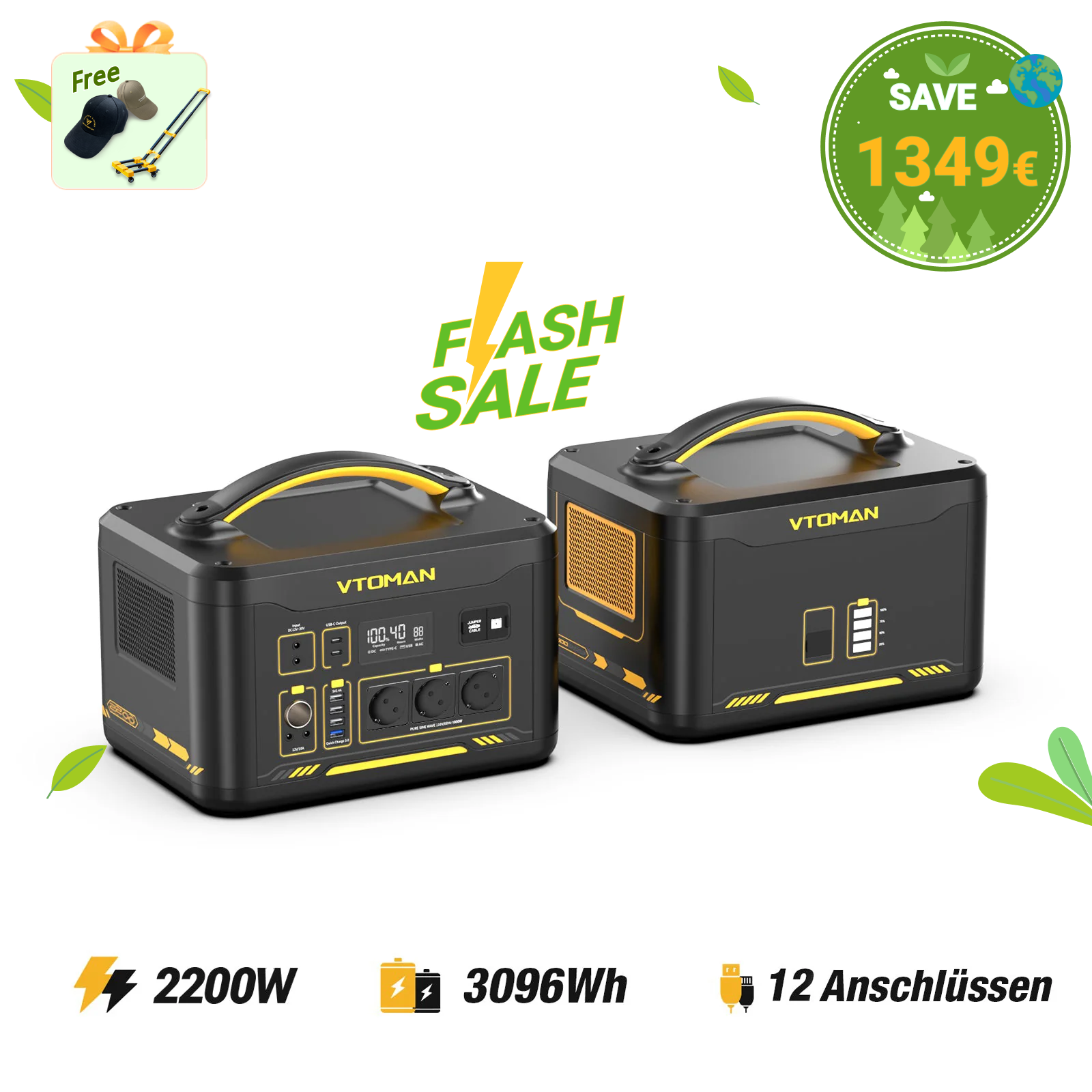Bundle Jump 2200+1548Wh Zusatzbatterie