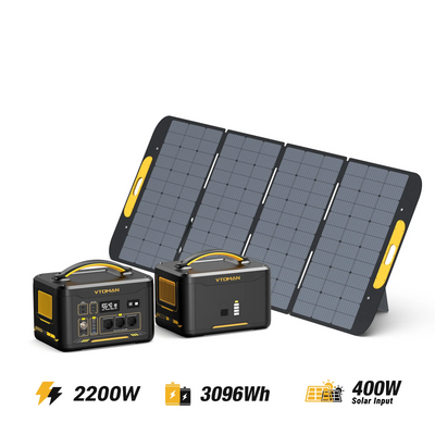 Jump 2200W/3096Wh Générateur solaire 400W