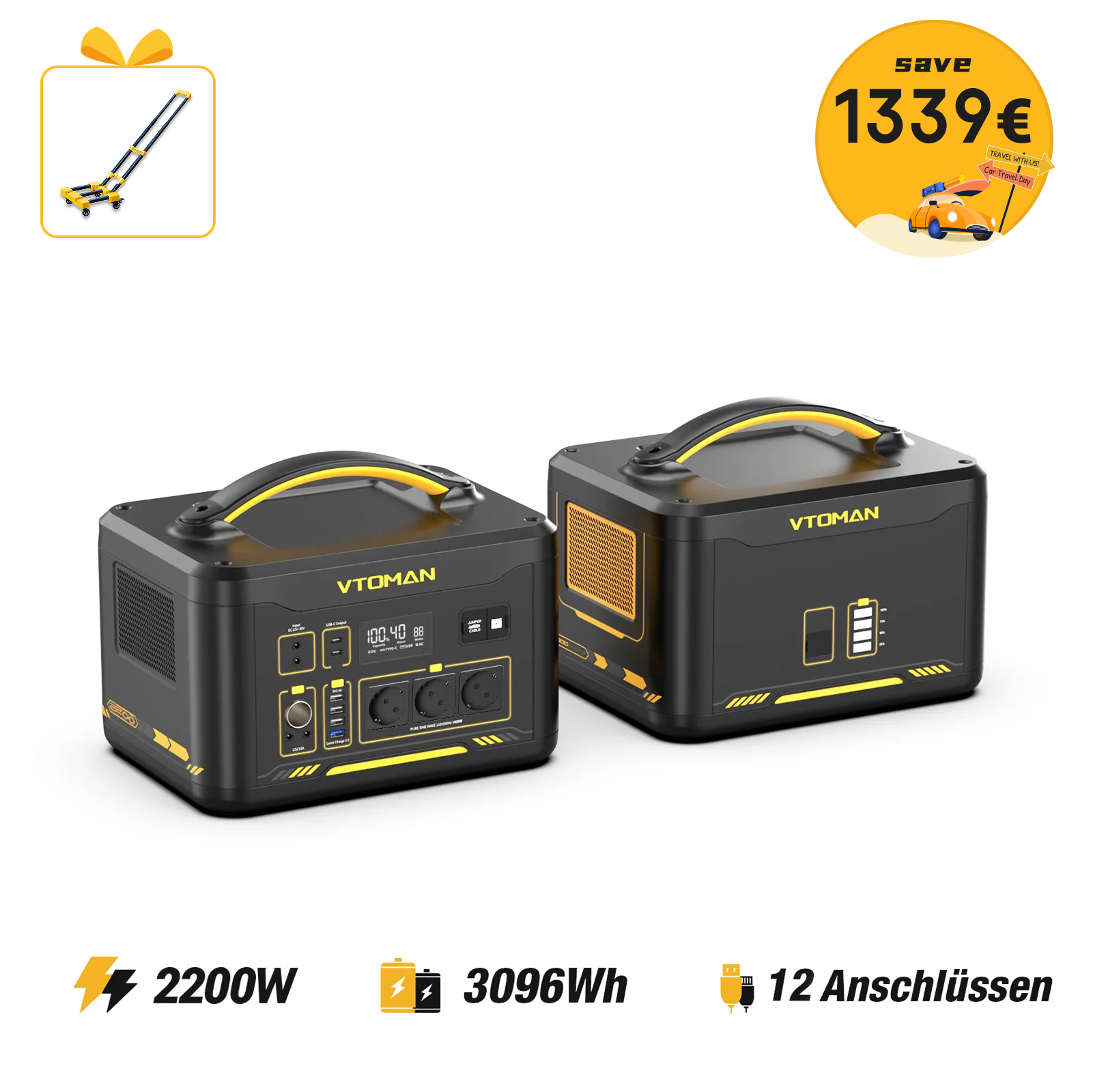 Bundle Jump 2200+1548Wh Zusatzbatterie
