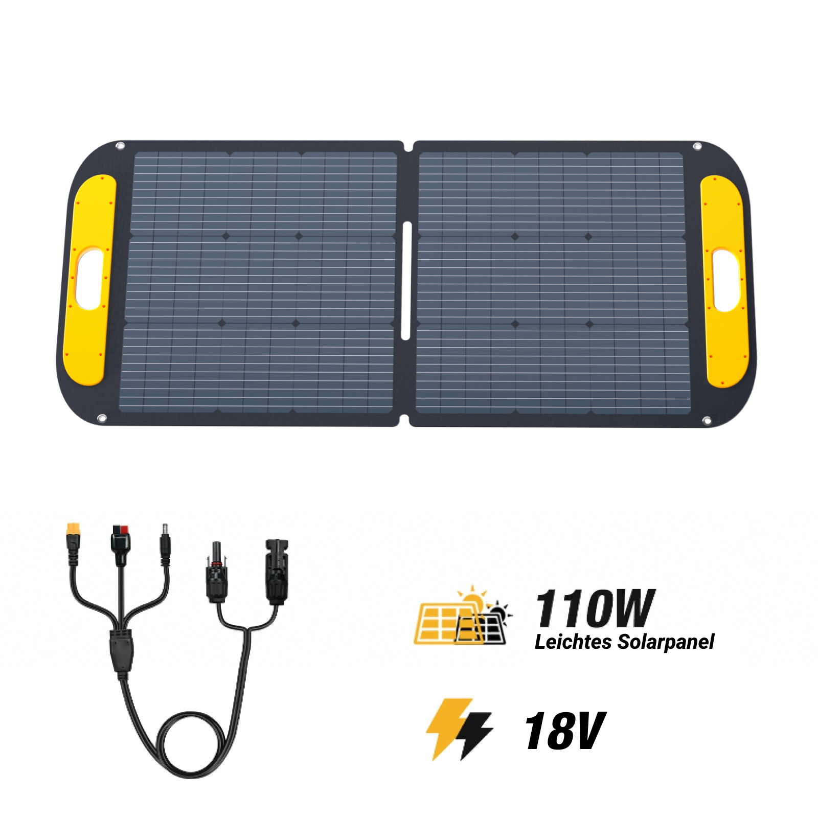 VTOMAN 110W foldbart bærbart solpanel