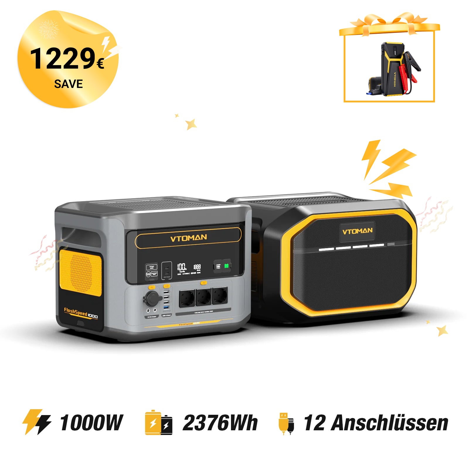 VTOMAN FlashSpeed 1000 Tragbare Powerstation