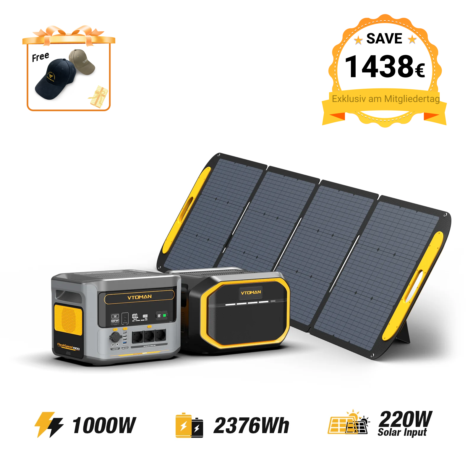 VTOMAN FlashSpeed 1000 Tragbare Powerstation