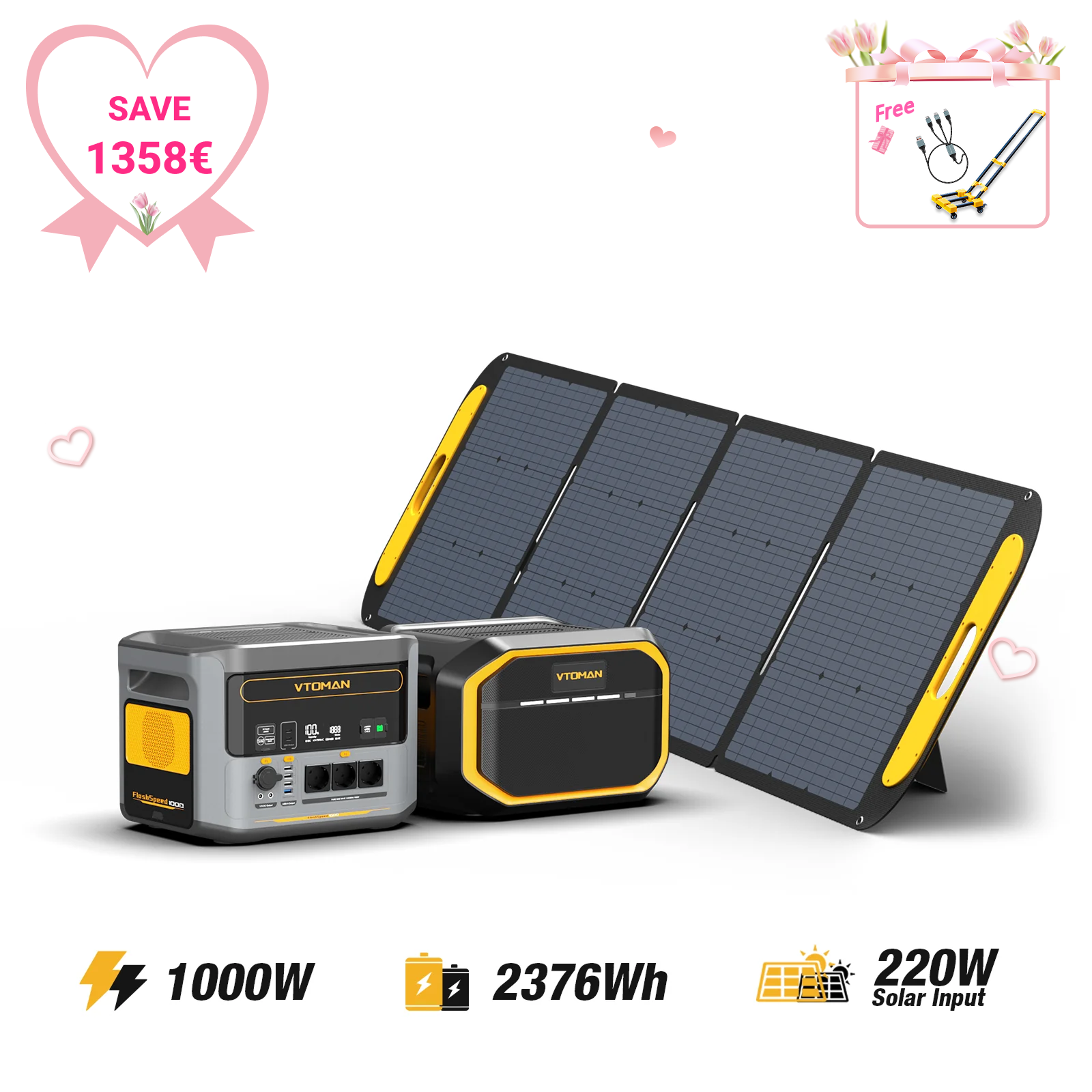 VTOMAN FlashSpeed 1000 Tragbare Powerstation