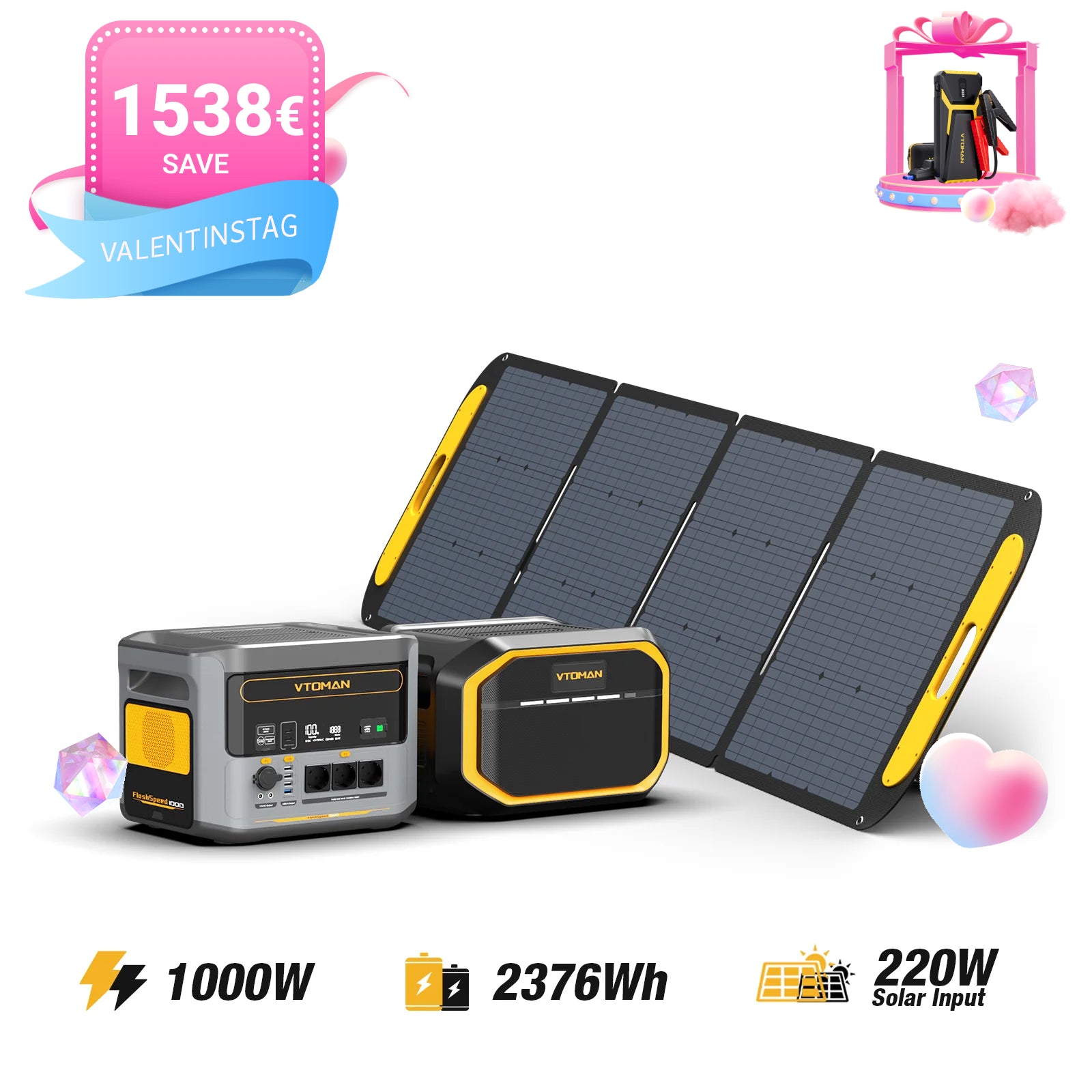 VTOMAN FlashSpeed 1000 Tragbare Powerstation