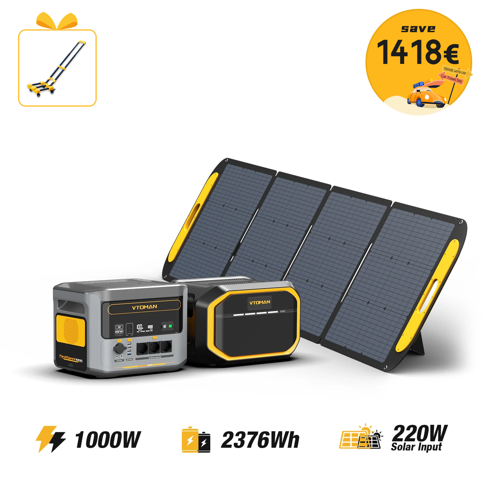 VTOMAN FlashSpeed 1000 Tragbare Powerstation