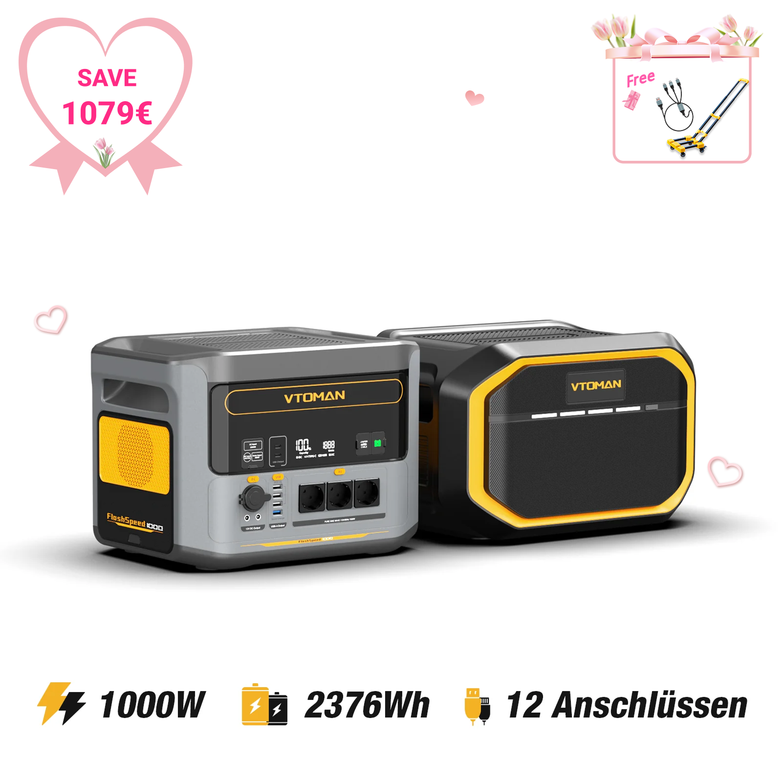 VTOMAN FlashSpeed 1000 Tragbare Powerstation