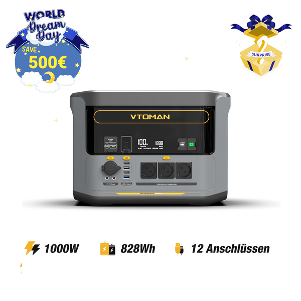 VTOMAN FlashSpeed 1000 Tragbare Powerstation